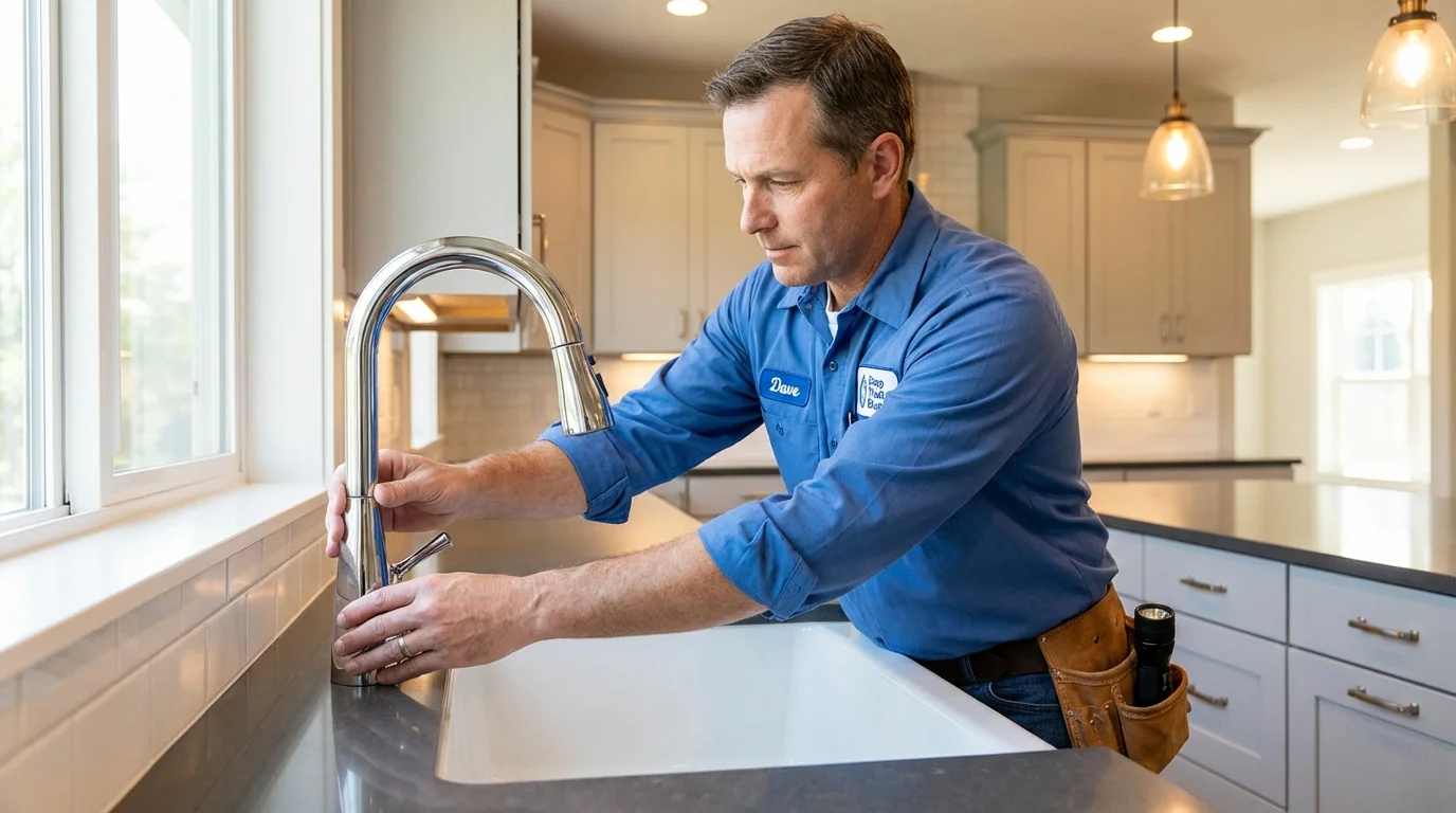 Kitchen faucet installation by Johns Plumbing LLC in Daly City